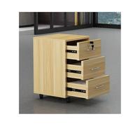 Hhaoran-9868 Schedario mobile con cassetti Credenza da ufficio semplice cassettiera pratica cassettiera sotto la scrivania con armadietto portadocumenti con serratura Schedario