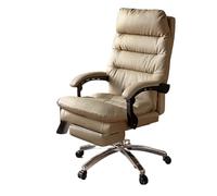 Hhaoran-9868 Sedia da gioco per computer Sedia da ufficio ergonomica in vera pelle, poltrona reclinabile for gaming, for capo e pisolini