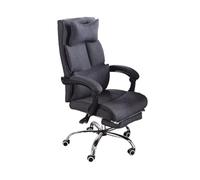 Hhaoran-9868 Sedia da gioco per computer, sedia per computer, moderna, semplice reclinabile per pausa pranzo, sedia da ufficio comoda ed ergonomica, sedentaria (grigio)