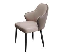 Hhaoran-9868 Sedia da soggiorno Sedie da pranzo dal design moderno con schienale/bracciolo, poltrone imbottite for lounge, soggiorno, soggiorno, reception Sedie da pranzo(Grijs)