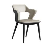 Hhaoran-9868 Sedia da soggiorno Sedie da Pranzo, Sedia da Cucina Moderna Imbottita for Sala da Pranzo con Gambe in Metallo for Casa/Soggiorno/Camera da Letto/Ufficio Sedie da pranzo(Beige)