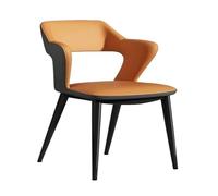 Hhaoran-9868 Sedia da soggiorno Sedie da Pranzo, Sedia da Cucina Moderna Imbottita for Sala da Pranzo con Gambe in Metallo for Casa/Soggiorno/Camera da Letto/Ufficio Sedie da pranzo(Orange)