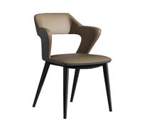Hhaoran-9868 Sedia da soggiorno Sedie da Pranzo, Sedia da Cucina Moderna Imbottita for Sala da Pranzo con Gambe in Metallo for Casa/Soggiorno/Camera da Letto/Ufficio Sedie da pranzo(Bruin)