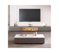 Hhaoran-9868 Tavolino Laterale Rock Board, mobiletto da pavimento moderno e semplice for piccoli appartamenti, tavolo caffè for soggiorno Tavolino da caffè in accento per soggiorno(Grijs,Grande)