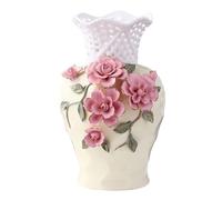 Hhaoran-9868 Vaso in ceramica retrò decorazione per la casa composizione floreale fiori secchi stile cinese soggiorno mobile TV ornamento adatto per sala da pranzo e soggiorno decorazione della casa