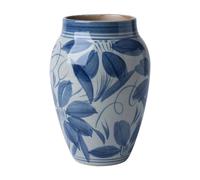 Hhaoran-9868 Vaso in porcellana retrò blu e bianco vaso di cultura dell'acqua Composizione dei fiori in ceramica grezza piccolo vaso decorazione della casa adatto per sala da pranzo e soggiorno