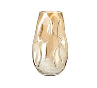 Hhaoran-9868 Vaso moderno semplice e irregolare in vetro colorato a forma speciale composizione floreale per soggiorno, decorazione per la casa, adatto per sala da pranzo e soggiorno (piccolo)