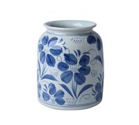 Hhaoran-9868 Vaso retrò in porcellana blu e bianco vaso in ceramica vaso di fiori composizione di fiori vaso in ceramica cinese vaso composizione floreale ornamento adatto per sala da pranzo e