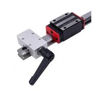 HHB18I HGR15/HGR20/HGR25/HGR30/HGR35/HGR45 Linear Guide Rail Fixed Ring Slider Lock Limiter Clamp Aluminum Alloy 45 Steel CNC Parts(HGH25 Aluminum)