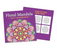 HhBdy Libri da Colorare per Adulti, Mandala da Colorare 32 Modelli Diversi Coloring Book Mandala Coloring Book Adult Unisex per Ridurre lo Stress Rilassa Mente e Corpo Allevia la Depressione