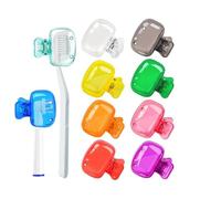 HhBdy Set di 15 copri testine per spazzolino da denti, universali, portatili, in plastica, design primaverile, con fori di ventilazione, per bagno, casa, viaggi