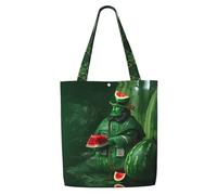 hhbiuuo Grande borsa tote da donna con stampa di Patrick's Watermelon Festival, borsa tote in tela riutilizzabile, per viaggi, lavoro, uso quotidiano