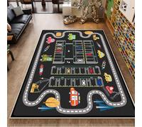 hhbzhdpg Tappeto Gioco per Bambini, Vita Cittadina, Gioca, Impara e Divertiti in Sicurezza - Tappeto Gioco Educativo sul Traffico Stradale per Bambini, per Un'area Giochi Sicura(A,160 * 230CM)