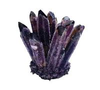 HHCTEBEC Cluster di Geodi di Ametista Naturale, Cluster di Cristalli Minerali di Quarzo, Campione di Pietre Preziose per La Decorazione della Casa, La Meditazione,300~400g