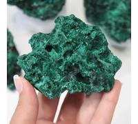 HHCTEBEC Cristalli Grezzi di Malachite Naturale, Campione Minerale Grezzo Irregolare E Gemma di Cristallo Curativa per Fontana, Decorazione da Giardino, Meditazione,60~90g