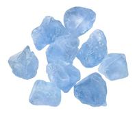 HHCTEBEC Cristallo Grezzo di Pietra Acquamarina, Pietra Genuina di Cristallo Azzurro per la Pace e la chiarezza per l'arredamento della casa, l'aromaterapia, Il Feng Shui e la guarigione,2cm,100G