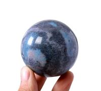 HHCTEBEC Cristallo Naturale Pietra Grezza Idrossiapatite Sfera di Alluminio Sfera di Cristallo Sfera di Pietra Preziosa Curativa Scultura Figurina per Reiki Chakra Decorazione Fengshui