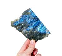 HHCTEBEC Lastra di Labradorite Naturale, Pietre Preziose per La Guarigione dei Chakra, Pietre per Meditazione E Reiki per Acquascaping, Meditazione E Collezione di Minerali,150~200g