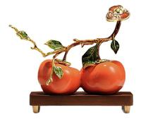 HHCTEBEC Ornamenti Scultura Ornamenti di Cachi,Statua Fengshui per ricchezza e Fortuna,Scultura Simbolo Fortuna,Ornamento da Tavolo in Resina per Ufficio Domestico Ornamenti Feng Shui,B