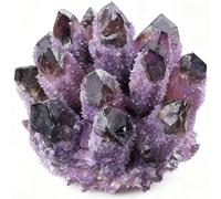 HHCTEBEC Quarzo Citrino Pietra Grezza, 200-900G Quarzo Citrino Pietra Naturale, Cristalloterapia Pietre Curative, Gemme di Cristallo Grezzo per La Guarigione E La Decorazione,Viola,700g