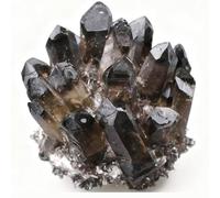 HHCTEBEC Quarzo Citrino Pietra Grezza, 200-900G Quarzo Citrino Pietra Naturale, Cristalloterapia Pietre Curative, Gemme di Cristallo Grezzo per La Guarigione E La Decorazione,Nero,800g