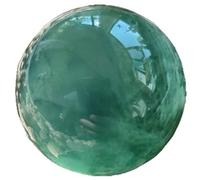 HHCTEBEC Sfera di Cristallo di Fluorite Piccola Sfera di Cristallo curativa Regalo Sfera di Cristallo Verde Viola Sfera di Cristallo di Stregoneria Cristalli e Pietre preziose Sfera Regalo,50mm