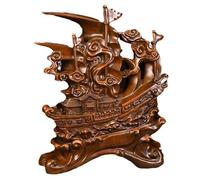 HHCTEBEC Statua di Nave A Vela, Decorazione Feng Shui per Ricchezza E Successo, per Scrivania da Ufficio, Regalo di Apertura Aziendale, Arredamento Cinese per La Casa,47 * 18 * 55cm