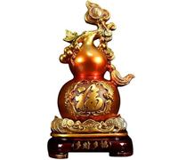 HHCTEBEC Zucca Feng Shui, Attirare ricchezza e Felicità, Raccogliere ricchezza L'Arte della Zucca Raccogliere la Fortuna, Cose Buone Artigianato Tradizionale Cinese per prosperità Domestica,M