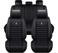 HHCVLUZI Auto Set Coprisedili per Toyota CHR 2018-2023,Leather Set Copri-Sedile Fodere Anteriori E Posteriori Confortevole Traspirante Interno Accessori,Black