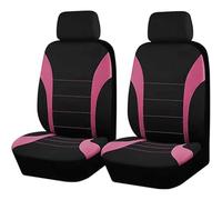 HHCVLUZI Coprisedile Coprisedili Auto, per Skoda Octavia Fabia Superb Rapid Yeti Spaceback Joyste Jeti Set Coprisedile Fodere per 2 Pezzi Anteriori,Set Completo Protezione Sedili Accessori,Pink