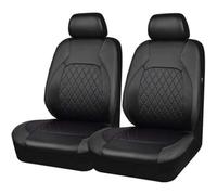 HHCVLUZI Coprisedili Auto Anteriore per Renault Clio 3 2005 2006 2007 2008 2009 2010 2011 2012,Pelle Impermeabile Set Copri-Sedile Comodo Protezione Sedili Anteriori Coprisedile Accessori,Black