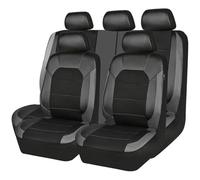 HHCVLUZI Coprisedili Auto per Lancia Delta，Set Copri Sedile per Anteriori E Posteriori Pelle Copri Sedile Auto Protezioni Sedile Accessori Interno,B/Gray