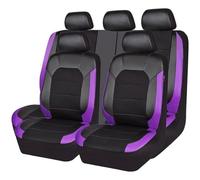 HHCVLUZI Coprisedili Auto per Lancia Delta，Set Copri Sedile per Anteriori E Posteriori Pelle Copri Sedile Auto Protezioni Sedile Accessori Interno,E/Purple