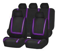 HHCVLUZI Coprisedili Auto per Mercedes Benz Cla 220D C Class W203 W205 W204, 5 Posti Anteriori E Posteriori Copri Sedile Set Universale Auto Protezioni Accessori Confortevoli, Purple
