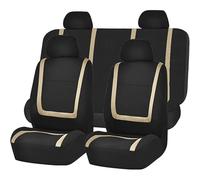 HHCVLUZI Coprisedili Auto per Mini Mini 4seats Mini One Mini Cooper Mini 4door, 5 Posti Anteriori E Posteriori Copri Sedile Set Universale Auto Protezioni Accessori Confortevoli, Beige