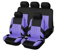 HHCVLUZI Protezione Sedile Auto per Nissan Note 2007-2023,Set Completo di Coprisedili Traspirante Coprisedili Anteriori E Posteriori Auto Interni Accessori,M/Purple