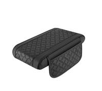 HHCVN Cuscino Bracciolo Auto per Fiat Panda/Grande Panda/Panda Hybrid, con 2 Tasche Pelle Impermeabile Copri Poggia Braccio Auto Accessori,Black