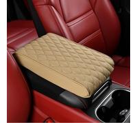HHCVN Cuscino Bracciolo Auto per Porsche Macan/Macan S/Macan GTS/Macan EV, con 2 Tasche Pelle Impermeabile Copri Poggia Braccio Auto Accessori,Beige