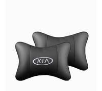 HHD_ABC Poggiatesta per Sedile Auto per Kia Soul 2008-2025,Cuscino in Pelle PU,Cuscino Cervicale per Guida,Cuscino Auto Collo Pillow,Sostiene Il Collo e Allevia Il Dolore, Black