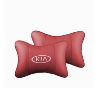 HHD_ABC Poggiatesta per Sedile Auto per Kia Soul 2008-2025,Cuscino in Pelle PU,Cuscino Cervicale per Guida,Cuscino Auto Collo Pillow,Sostiene Il Collo e Allevia Il Dolore,Red