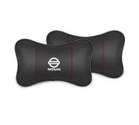 HHD_ABC Poggiatesta per Sedile Auto per Nissan Pathfinder 1997-2014 R50 R51,Cuscino in Pelle PU,Cuscino Cervicale per Guida,Cuscino Auto Collo Pillow,Sostiene Il Collo e Allevia Il Dolore, Black