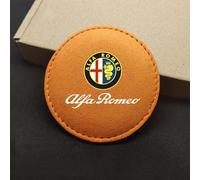 HHD_ABC Sottobicchiere per Auto per Alfa Romeo Giulia Stelvio,Car Coaster per Portabicchieri Portabicchieri,tappetini Antiscivolo per portabicchieri dell'auto,D
