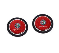 HHD_ABC Sottobicchiere per Auto per Alfa Romeo Giulia Stelvio Giulietta,Car Coaster per Portabicchieri Portabicchieri,tappetini Antiscivolo per portabicchieri dell'auto,B