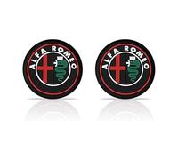 HHD_ABC Sottobicchiere per Auto per Alfa Romeo Giulietta Mito Sportivo Giulia Stelvio Alfa 147 159,Car Coaster per Portabicchieri Portabicchieri,tappetini Antiscivolo per portabicchieri dell'auto
