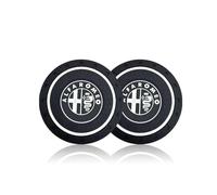 HHD_ABC Sottobicchiere per Auto per Alfa Romeo Mito Giulietta Giulia Stelvio 4C 159 166 159 157 147 GT,Car Coaster per Portabicchieri Portabicchieri,tappetini Antiscivolo per portabicchieri dell'auto