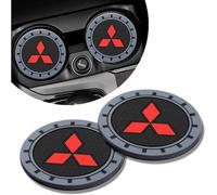 HHD_ABC Sottobicchiere per Auto per Mitsubishi Eclipse Spyder Pajero Sport Endeavor,Car Coaster per Portabicchieri Portabicchieri,tappetini Antiscivolo per portabicchieri dell'auto