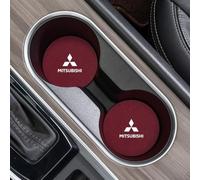 HHD_ABC Sottobicchiere per Auto per Mitsubishi Mirage ES/Le/Carbonite Edition/SE,Car Coaster per Portabicchieri Portabicchieri,tappetini Antiscivolo per portabicchieri dell'auto,F