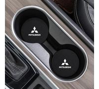HHD_ABC Sottobicchiere per Auto per Mitsubishi Mirage ES/Le/Carbonite Edition/SE,Car Coaster per Portabicchieri Portabicchieri,tappetini Antiscivolo per portabicchieri dell'auto,C