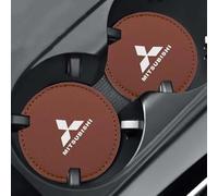 HHD_ABC Sottobicchiere per Auto per Mitsubishi Outlander 2013-2023,Car Coaster per Portabicchieri Portabicchieri,tappetini Antiscivolo per portabicchieri dell'auto,B