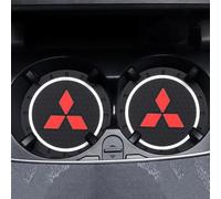 HHD_ABC Sottobicchiere per Auto per Mitsubishi Outlander 2019 2020 2021 2022 2023 2024,Car Coaster per Portabicchieri Portabicchieri,tappetini Antiscivolo per portabicchieri dell'auto